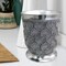 Resin Wastebasket | 7QT | Silver | Modern Waste Bin for Home or Office